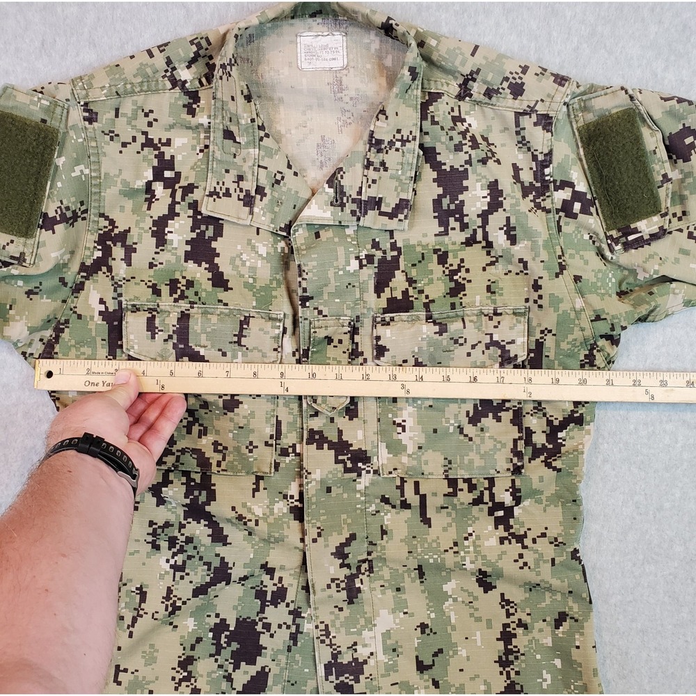 Military Shirt Men's Size Small Long Blouse Navy Seals Working Uniform Type III - Picture 7 of 12